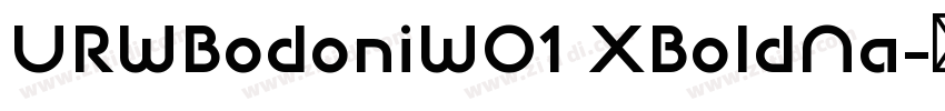 URWBodoniW01 XBoldNa字体转换